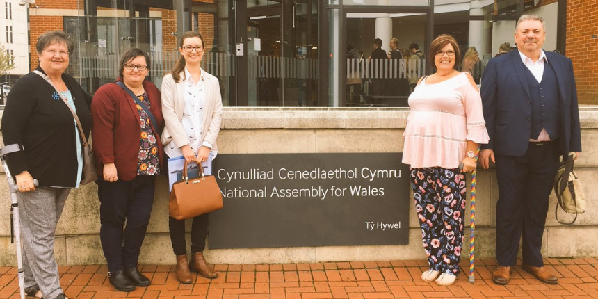 Picture outside the National Assembly for Wales