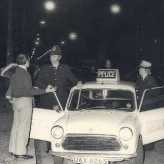Young Chris as a Police Constable 