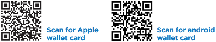 QR cards for helpline and online self help tools