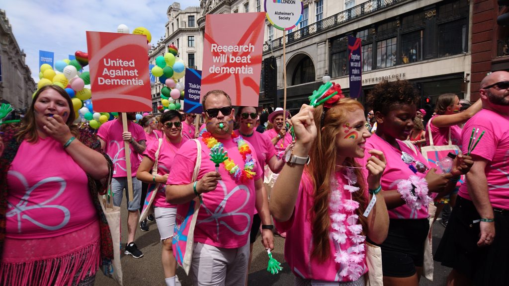 Alzheimers Society At Pride 2017 Supporting Lgbt People With