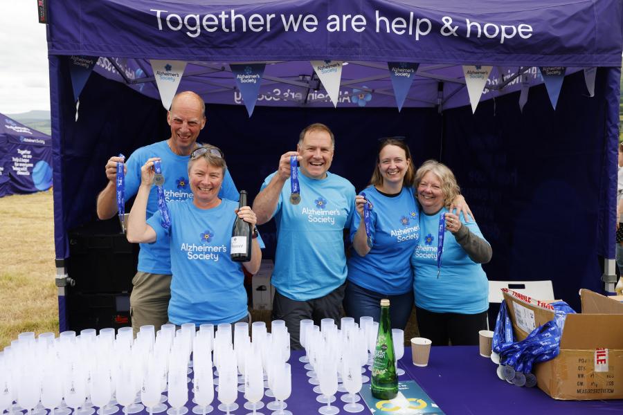 Finish line volunteers