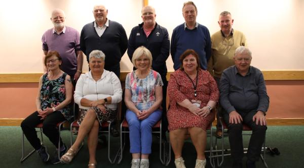 Paul and Tina Monaghan with the Memory Lane group