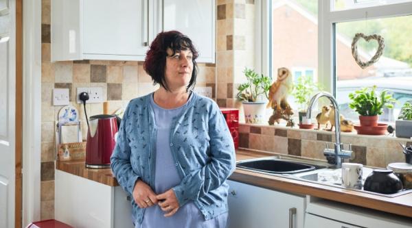 An Alzheimer's Society supporter in her kitchen