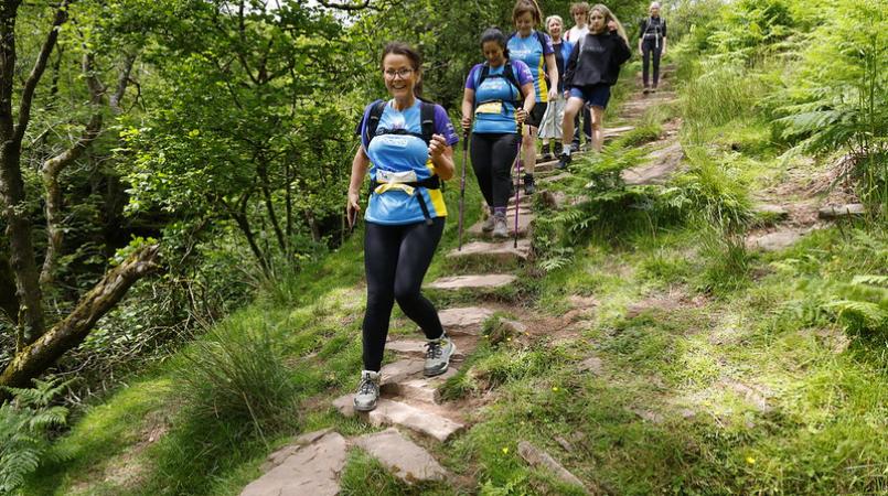 Women trekking