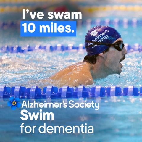 I've swam 10 miles for swim for dementia