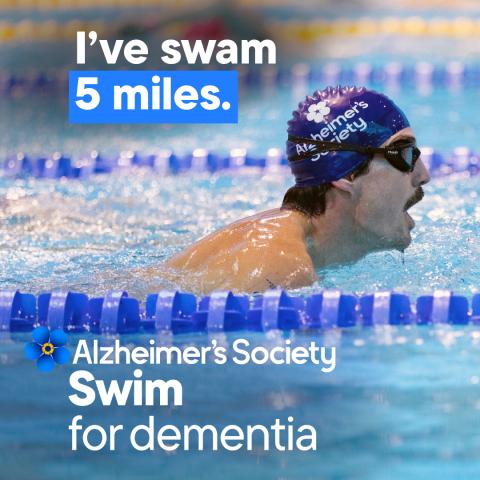 I've swam 5 miles for swim for dementia